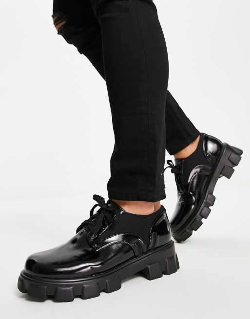 Public Desire - Django - Chaussures chunky à lacets - Noir 