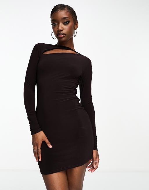 Lined best sale bodycon dress