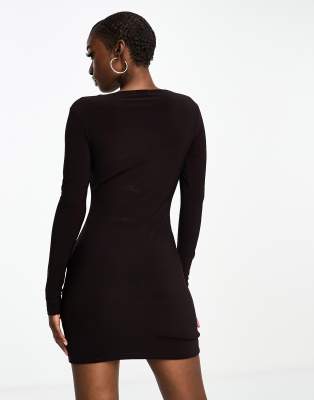 Public Desire double lined bodycon mini dress with cut out in