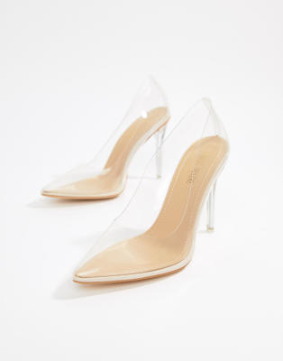 asos public desire clear heels