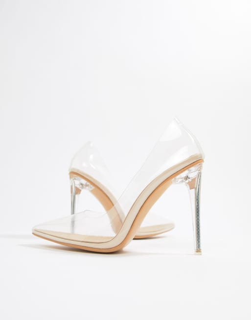 Public desire drank clear sale pumps