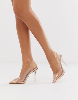 transparente high heels asos