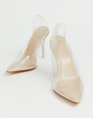 clear shoes pumps