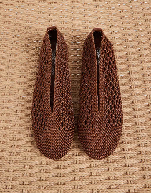 Public Desire - Dylan - Ballerine intrecciate marrone cioccolato, 2 di 4