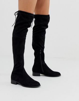 black above the knee boots