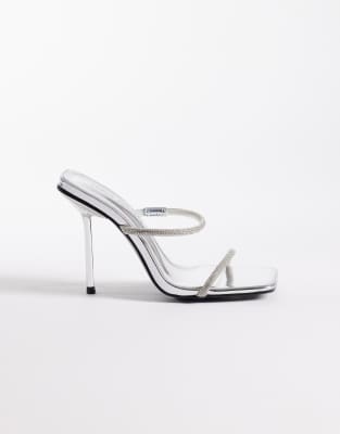  embellished heeled mule sandals 