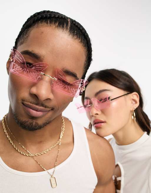 Pink 2025 glasses lenses