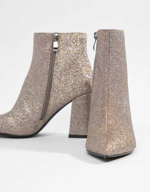 Public Desire Empire – Ankelboots med klack och glitter, 4 av 4