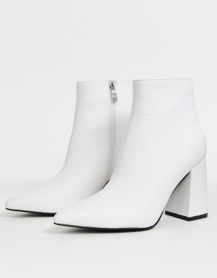 asos bottines blanches