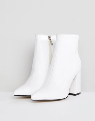 white ankle boots asos