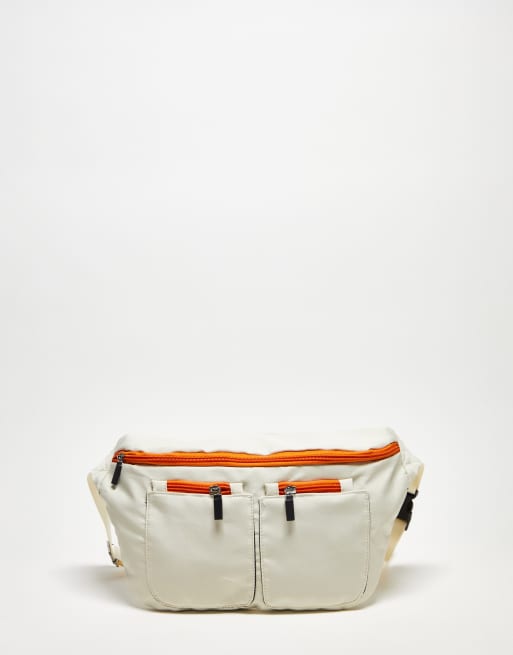 Public Desire - Ethan - Sac banane à poches - Taupe et orange