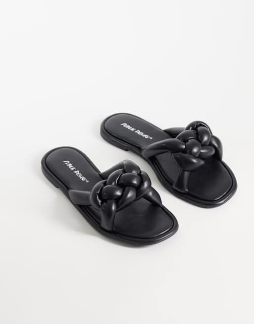 Public Desire - Evelyn - Platte sandalen in zwart, 2 van 4