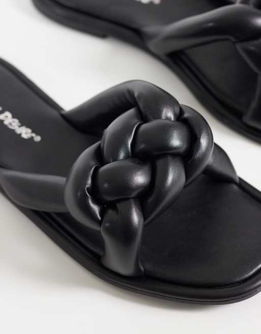 Public Desire - Evelyn - Platte sandalen in zwart, 3 van 4