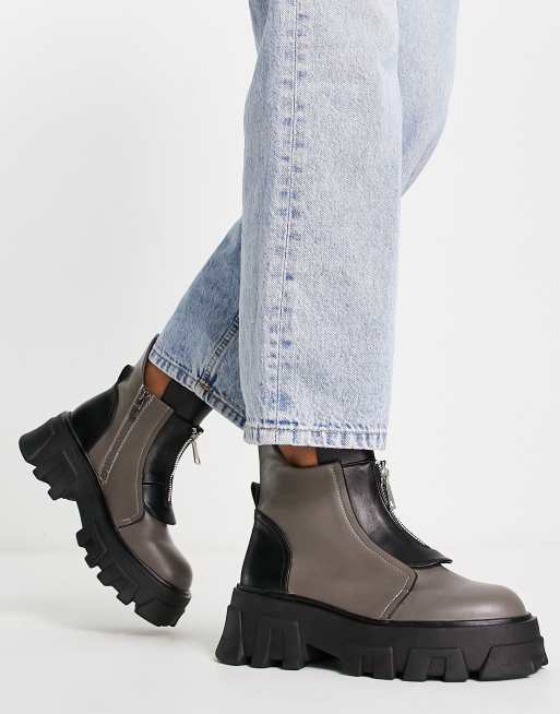 Gray on sale ladies boots