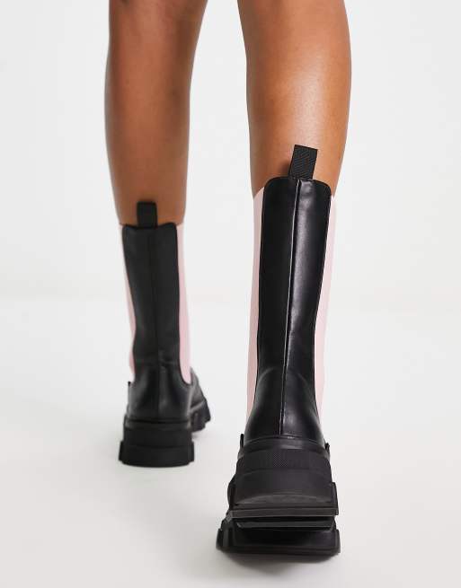 Calf length deals boots