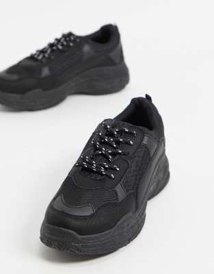 Public Desire - Fiyah - Baskets chunky - Noir