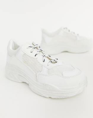 bulky white sneakers