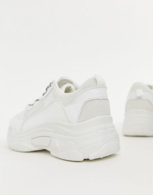 cheap chunky white trainers