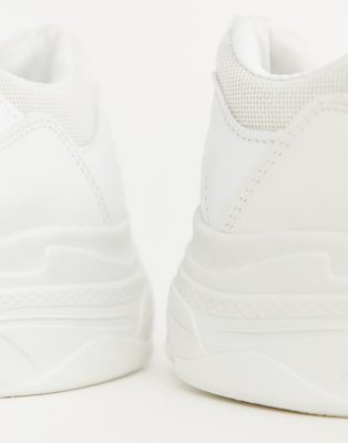 public desire white chunky trainers