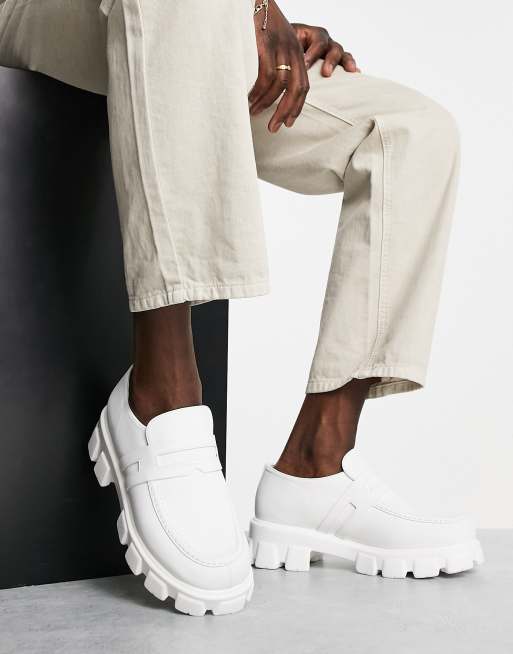 Public Desire - Foster - Chunky loafers in wit