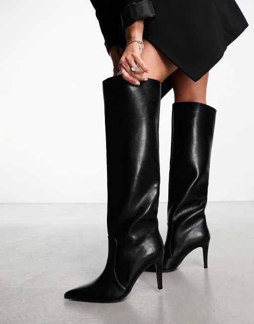 Public Desire – Freda – Tubula – Svarta knähöga boots, 3 av 4