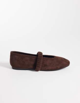 Frida - Ballerines en suédine - Marron-Brown 42