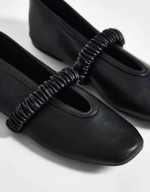 Public Desire Frida ballet flats in black, 2 of 4