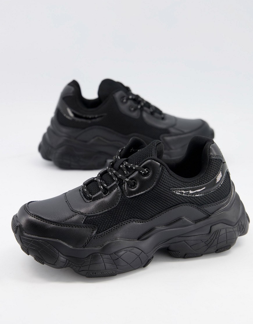 Public Desire Furious chunky sneakers in black