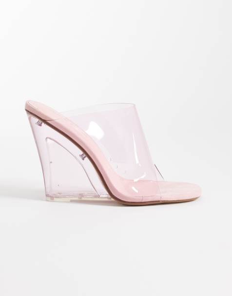 Public Desire - Giselle - Sandalen met sleehak in roze - view 1