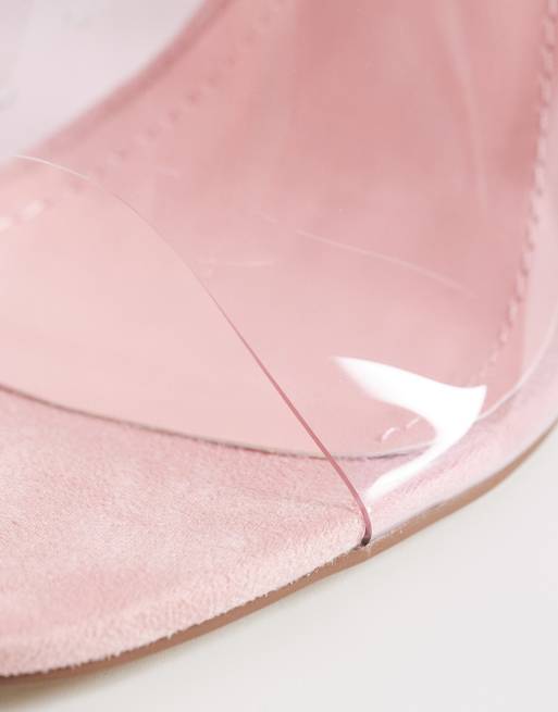 Public Desire – Giselle – Sandaletten in Rosa mit Keilabsatz , 2 von 4