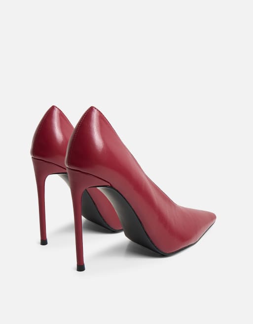 Public Desire Glossy court high heels in burgundy, 2 of 4