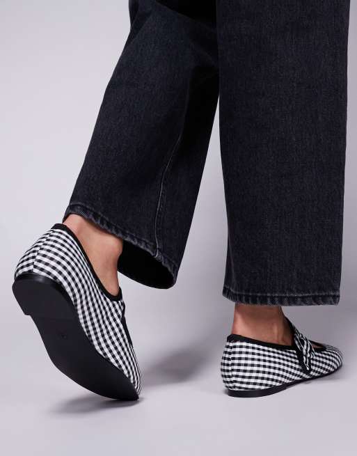 Public Desire – Griffin – Balerinki typu Mary Jane w kratkę vichy, 2 z 4