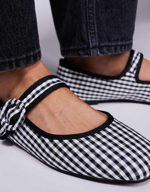 Public Desire – Griffin – Balerinki typu Mary Jane w kratkę vichy, 4 z 4