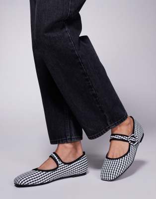 Public Desire - Griffin - Ballerines style babies à carreaux vichy-Multicolore