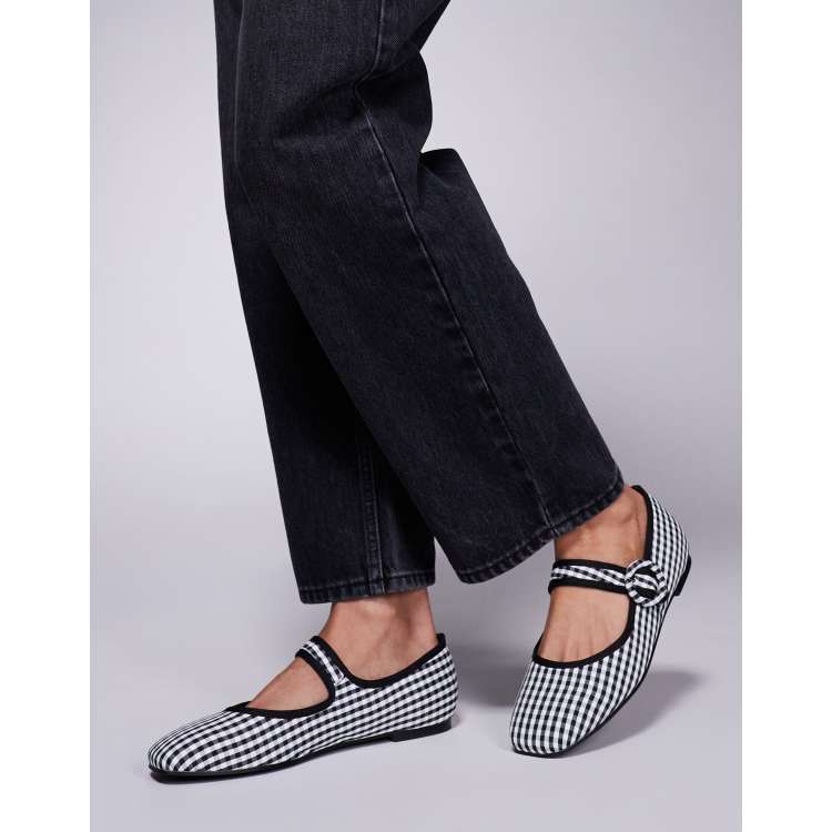[JILLSTUART]★GINGHAM MARYJANE FLAT Jill Stuart Helly Gingham Mary Jane Flats_2 Colors