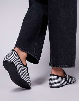 Public Desire Griffin Mary Jane Ballet Flats In Multi