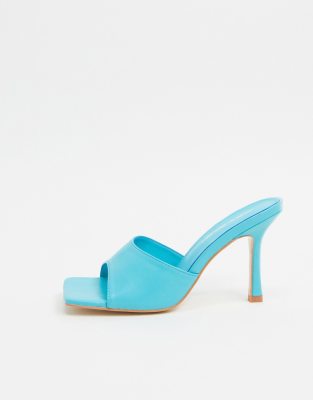 blue mule sandals