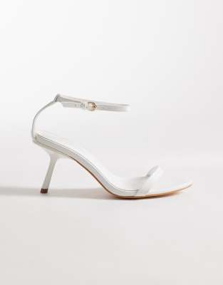 Public Desire Heeled Sandals In White