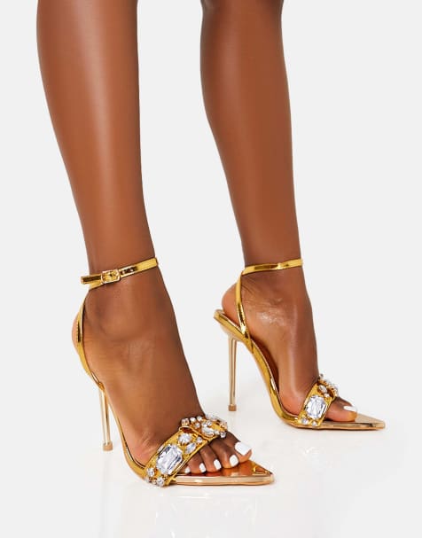 Public Desire Icicle metallic patent in gold metallic patent - view 1