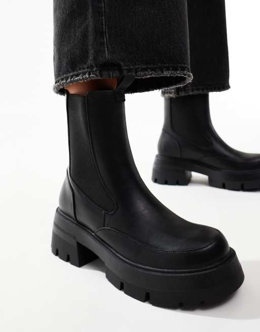 Public Desire - Impulsive - Chelsea boots met dikke zool in zwart , 2 van 4