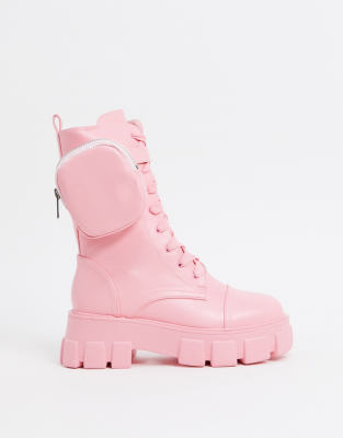 asos pink boots