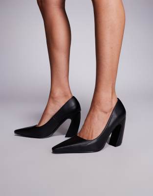Public Desire Jealousy Wide Fit court shoes 