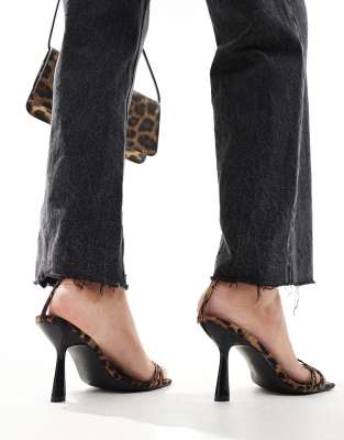 Public Desire Jericho Embellished Barely There Mid Heel Sandals In Multi