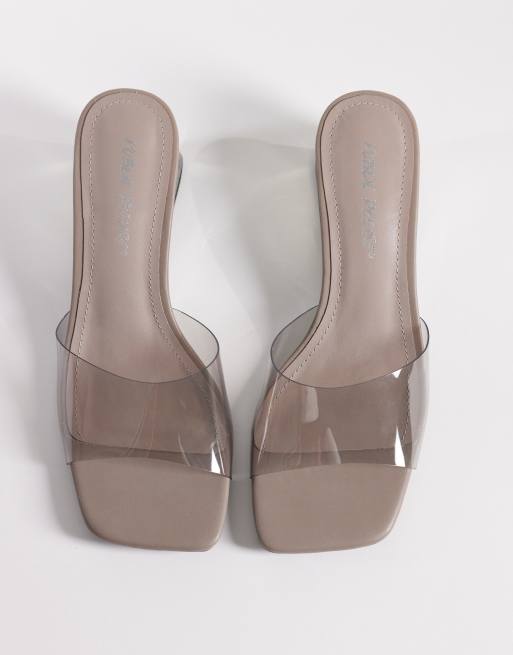 Public Desire - Juno - Sandalen met sleehak in grijs, 2 van 4