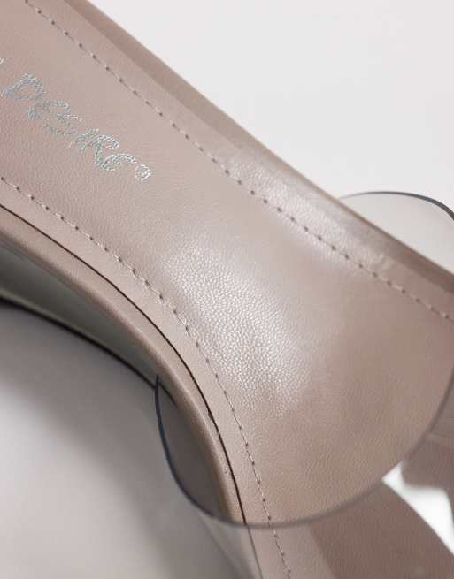 Public Desire - Juno - Sandalen met sleehak in grijs, 3 van 4