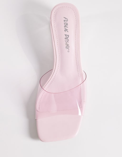 Public Desire Juno wedge sandals in pink, 2 of 4