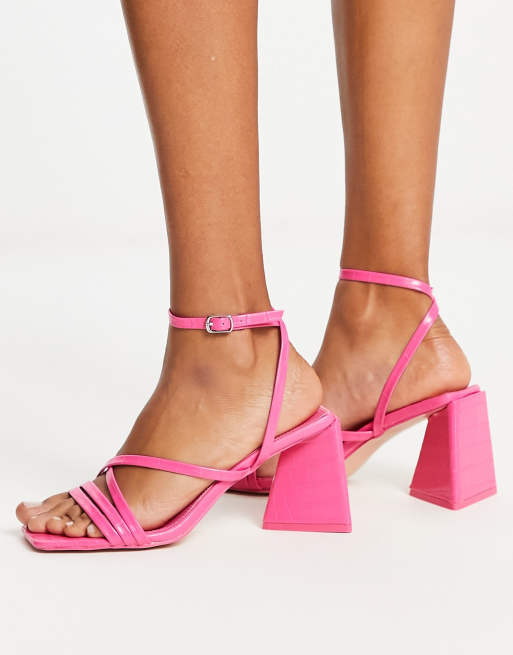 Fuchsia pink 2025 strappy sandals