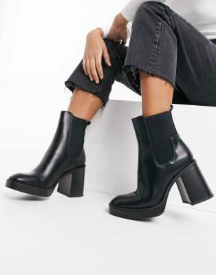 chunky heel boots