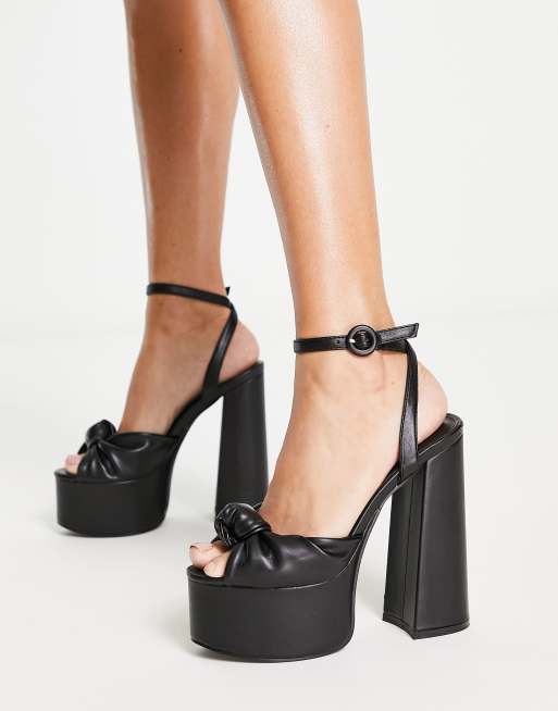 High heels with sales front platform