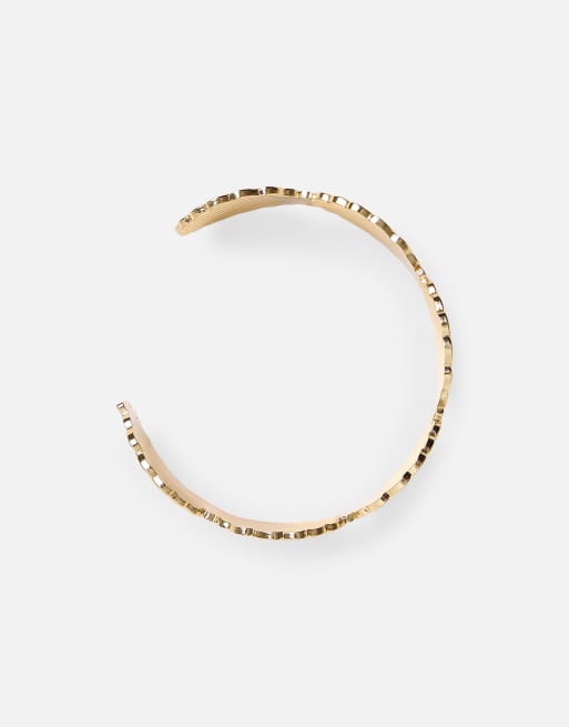 Public Desire Layered shell cuff in gold, 3 of 3